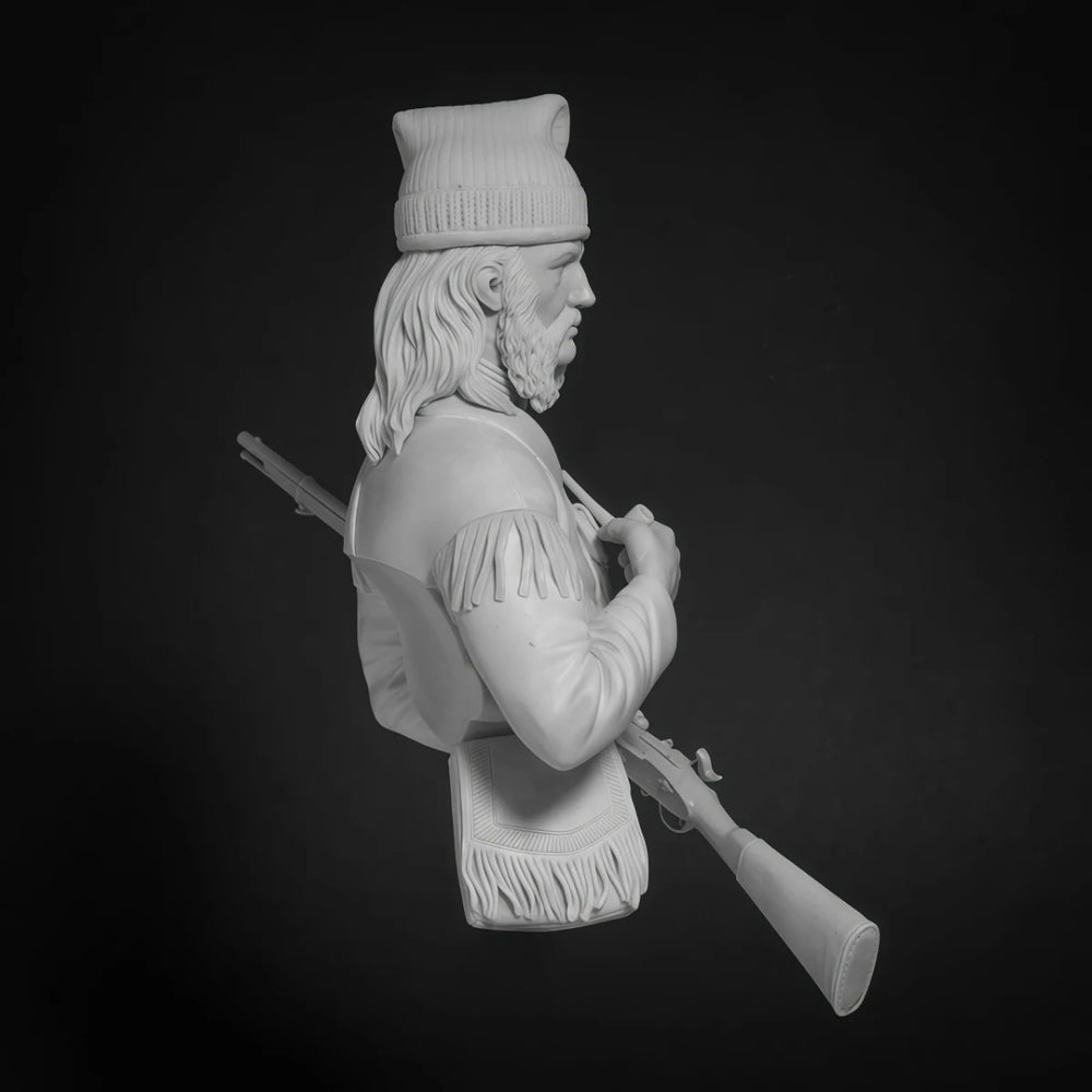 1/10 American Civil War Frontier Rifleman, Resin Model Figure Kit, Unassembled and Unpainted