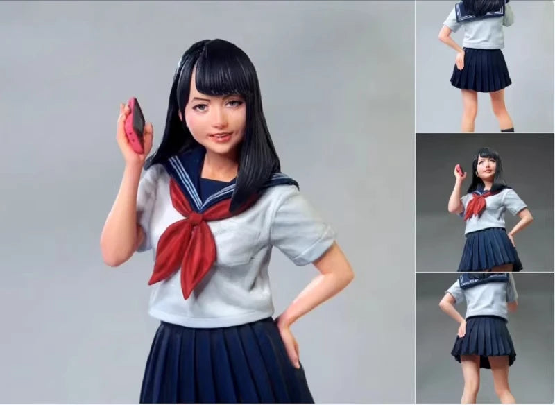 1/12 Sailor Girl, Resin Model Figure Kit, Anime Theme, Unassembled and Unpainted