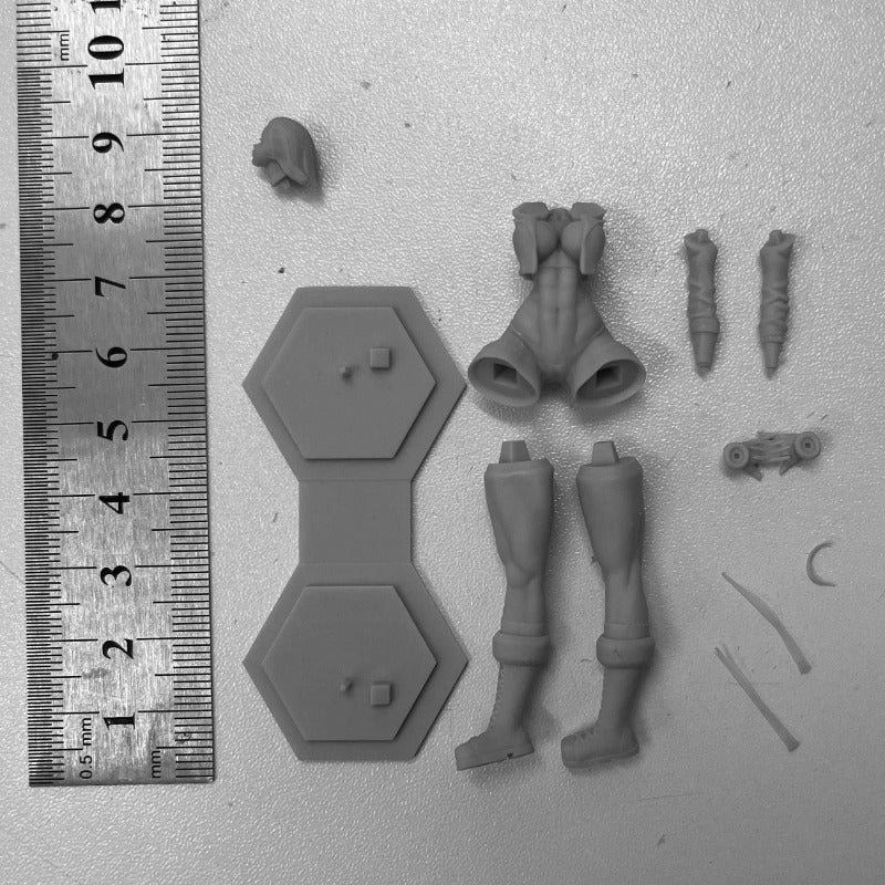 1/24 Female Boxer, Resin Model Figure Kit, Fantasy Theme, Unassembled and Unpainted