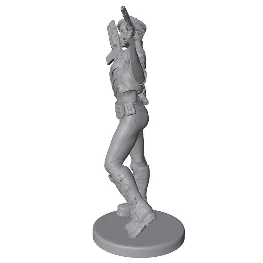 1/24 Tactical Female Commando, Resin Model Figure Kit, Sci-Fi Theme, Unassembled and Unpainted