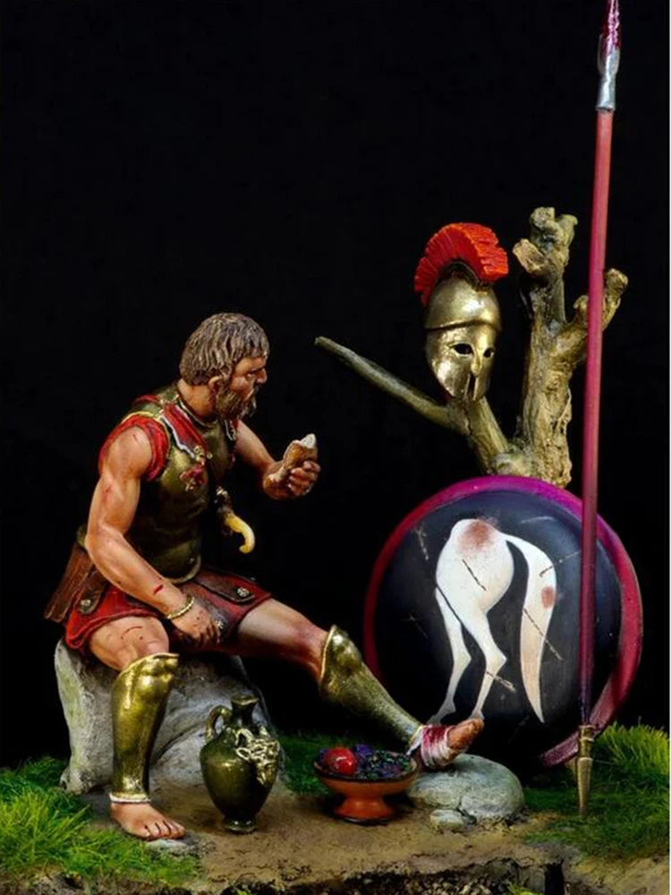 1/24 Classical Warrior, Resin Model Figure Kit, Mythology Theme, Unassembled and Unpainted
