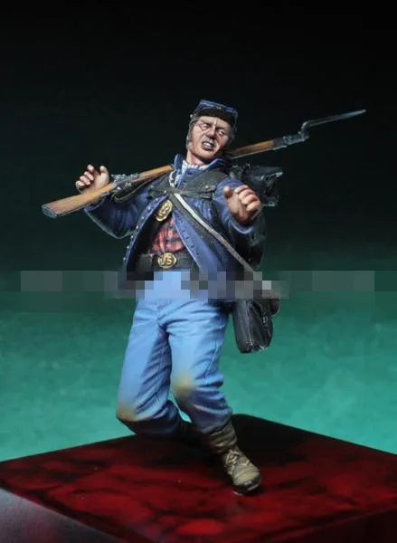 1/32 American Civil War Union Soldier, Resin Model Figure Kit, Unassembled and Unpainted