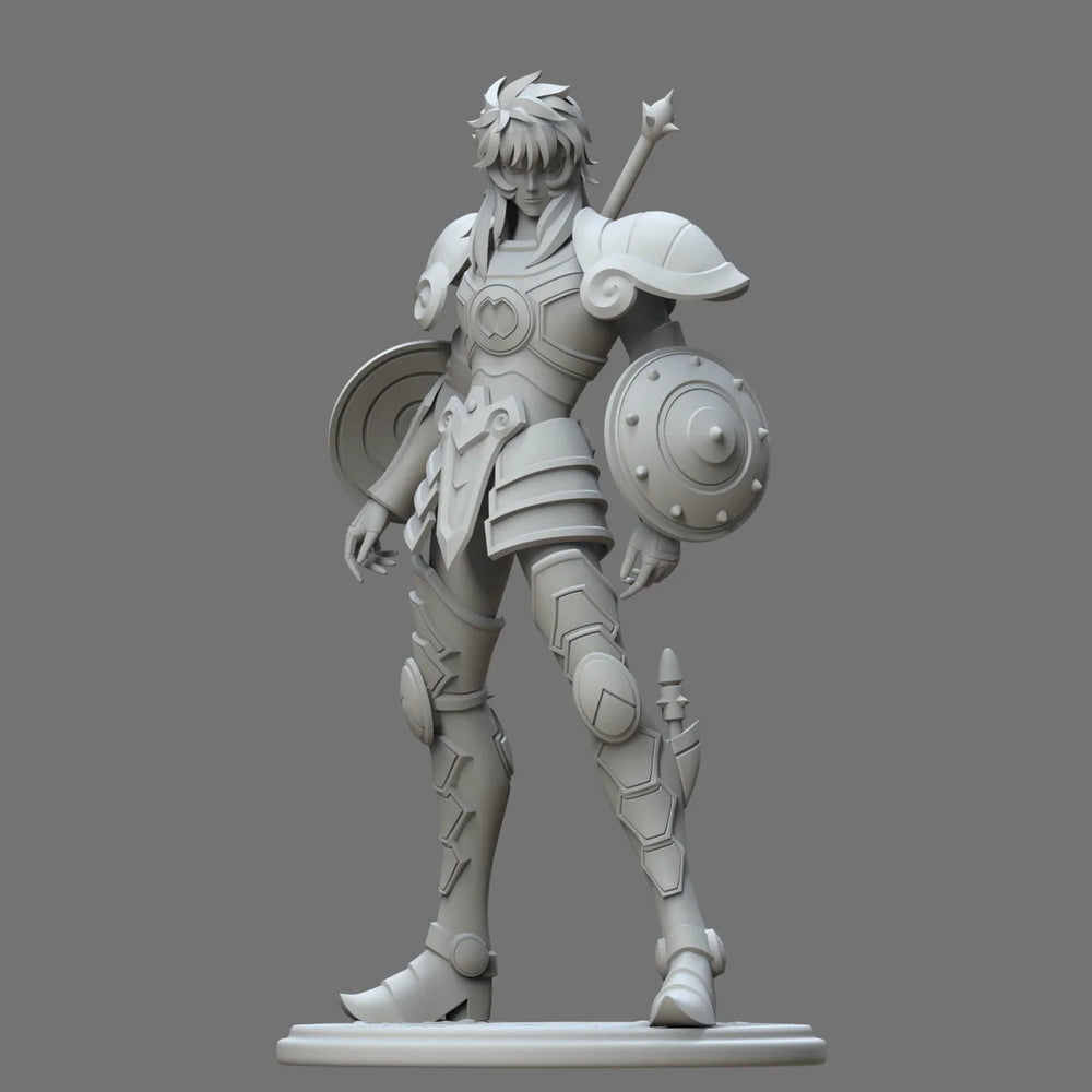 90mm Zodiac Armored Warriors, 12 Figures, Resin Model Figure Kit, Fantasy Theme, Unassembled and Unpainted