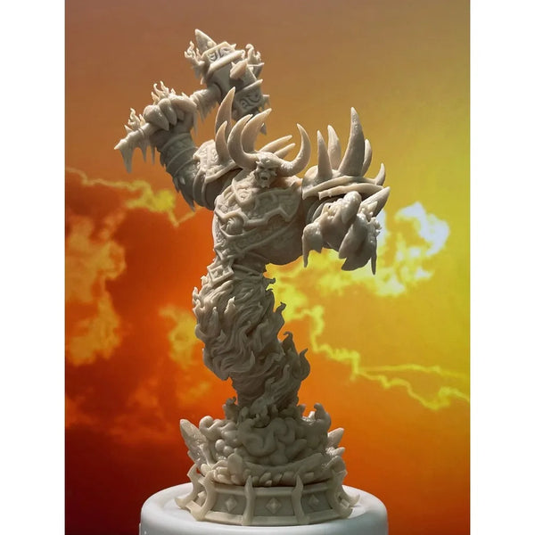 Rag Firelord Fire Elemental Deity, Resin Model Figure Kit, Fantasy Theme, Unassembled and Unpainted