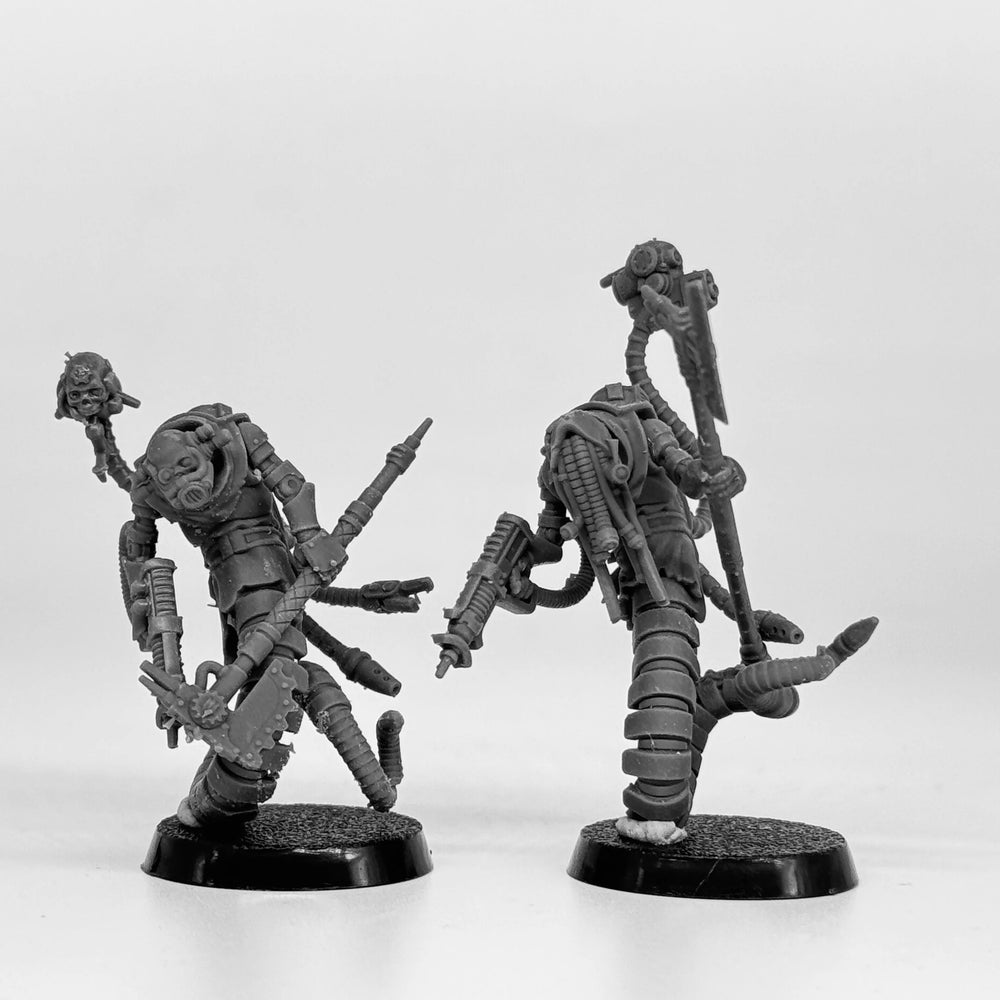 Scavenger Serpents, 10 Figures, Resin Model Figure Kit, Fantasy Theme, Unassembled and Unpainted