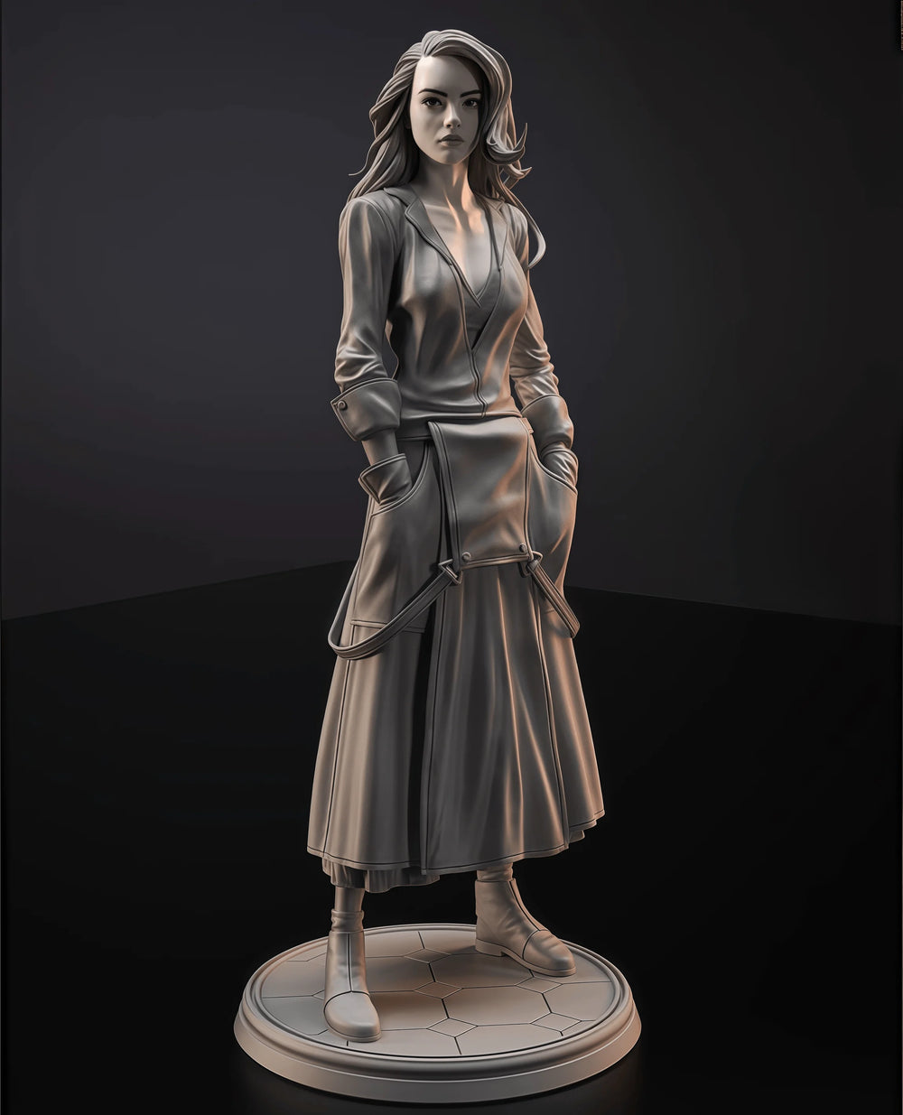 1/24 Casual Woman, Resin Model Figure Kit, Anime Theme, Unassembled and Unpainted