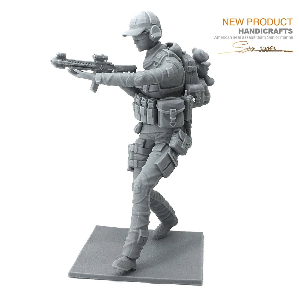 75mm Modern U.S. Navy SEAL Team, 5 Figures, Resin Model Figure Kit, Unassembled and Unpainted
