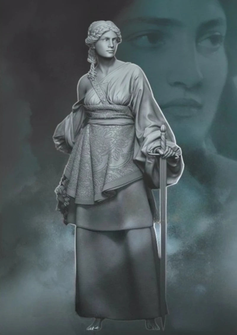 80mm Ancient Goddess of Victory, Resin Model Figure Kit, Unassembled and Unpainted