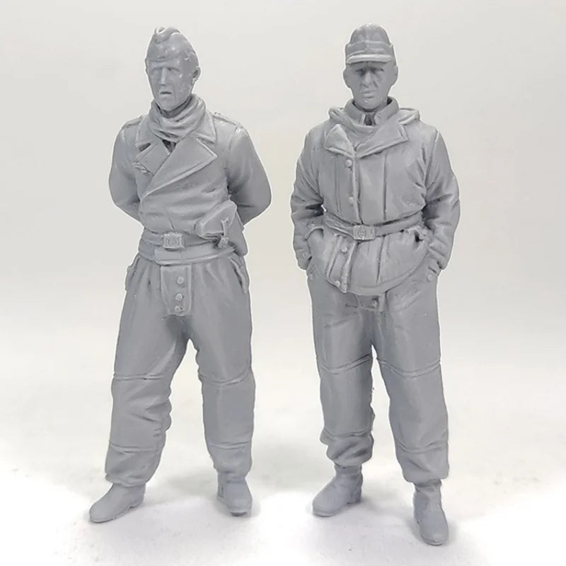 1/35 WWII Infantry Combat Squad, 6 Figures, Resin Model Figure Kit, Unassembled and Unpainted