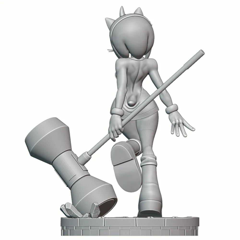 Warrior Elf, Resin Model Figure Kit, Anime Theme, Unassembled and Unpainted