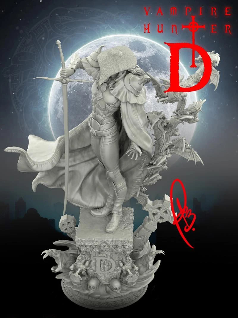 1/24 Vampire Hunter D, Resin Model Figure Kit, Fantasy Theme, Unassembled and Unpainted