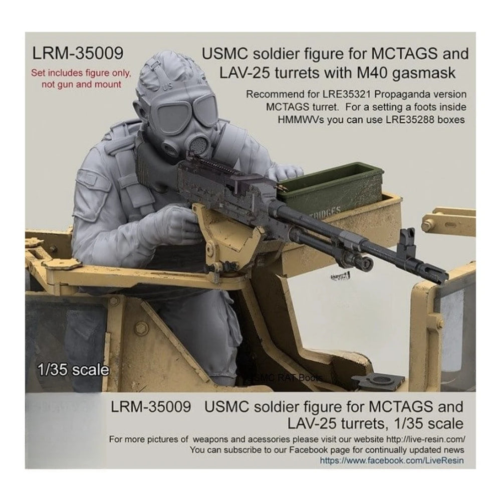 1/35 Modern USMC Soldier, Resin Model Figure Kit, Unassembled and Unpainted