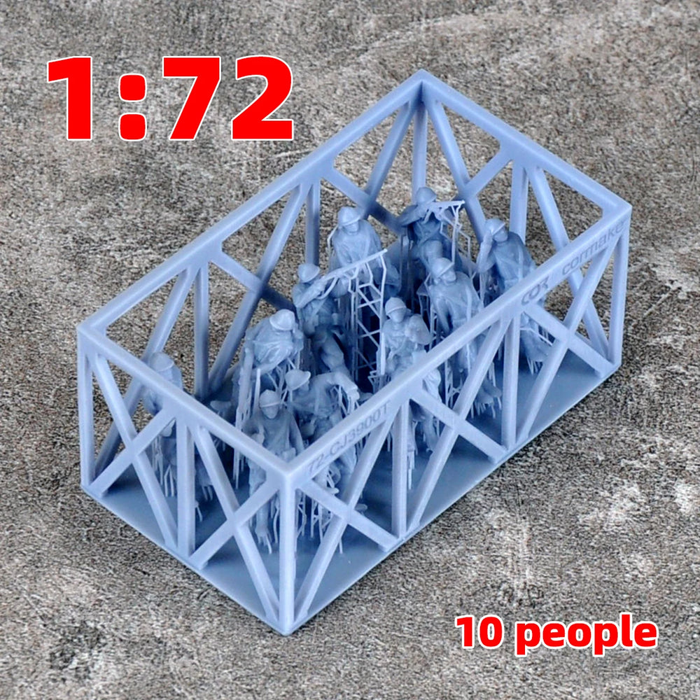 1/35 WWI French Soldier Squad, 10 Figures, Resin Model Figure Kit, Unassembled and Unpainted