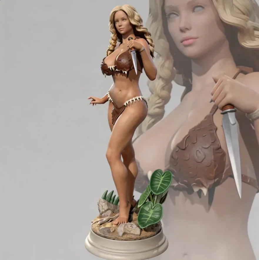 50mm Fantasy Pinup, Resin Model Figure Kit, Unassembled and Unpainted