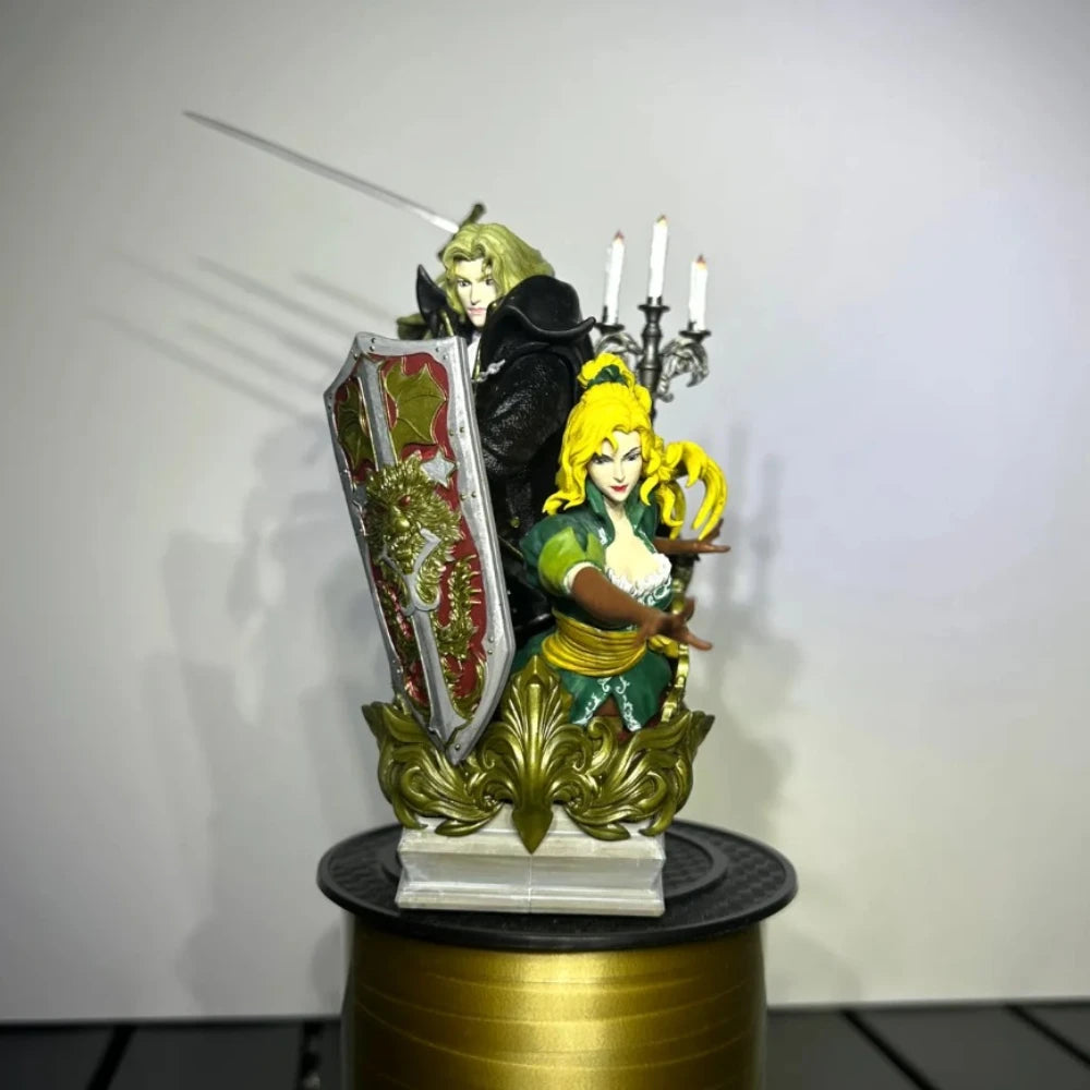 1/6 Gothic Warrior & Demon, 4 Figures, Resin Model Bust Kit, Fantasy Theme, Unassembled and Unpainted