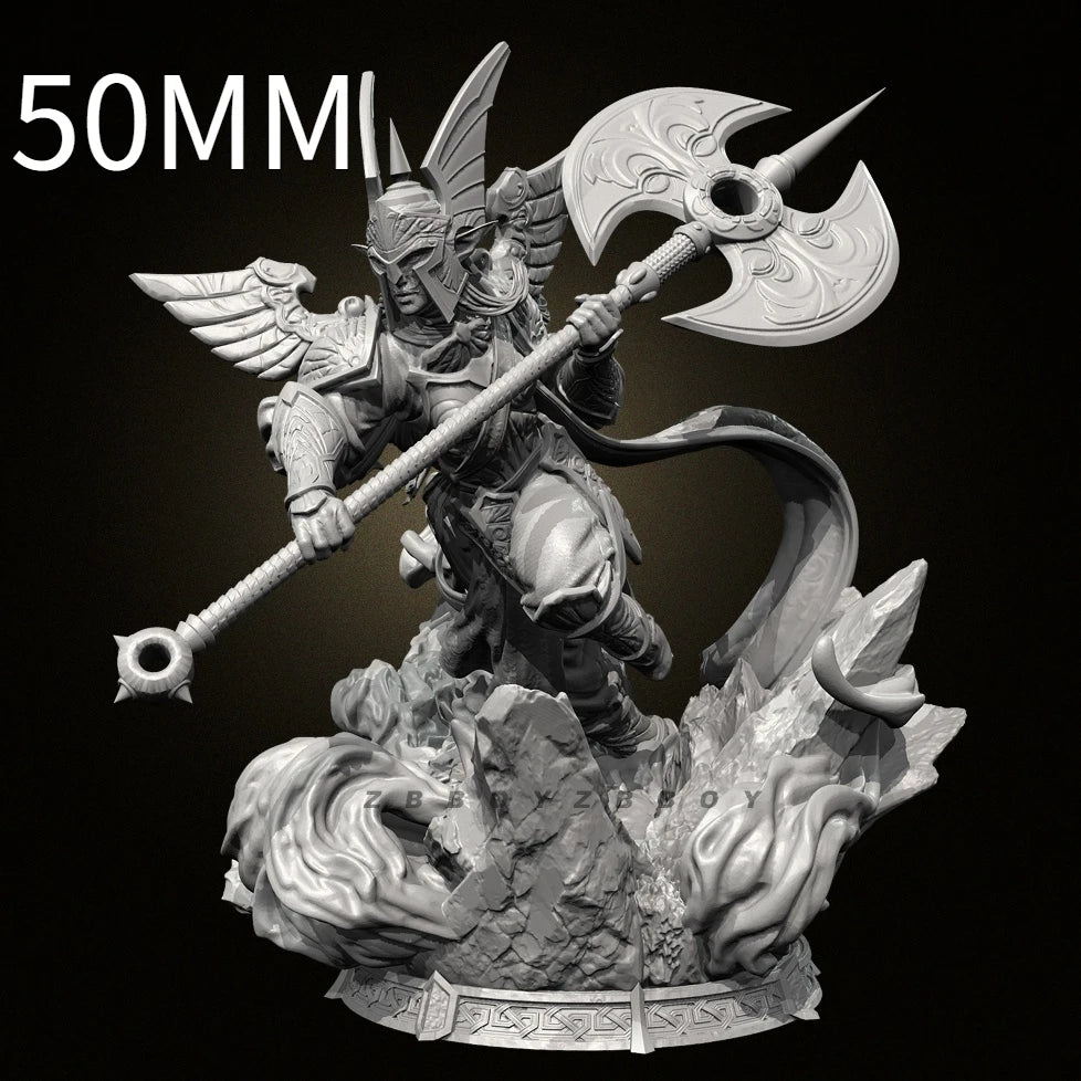75mm Heavenly General Deity, Resin Model Figure Kit, Fantasy Theme, Unassembled and Unpainted