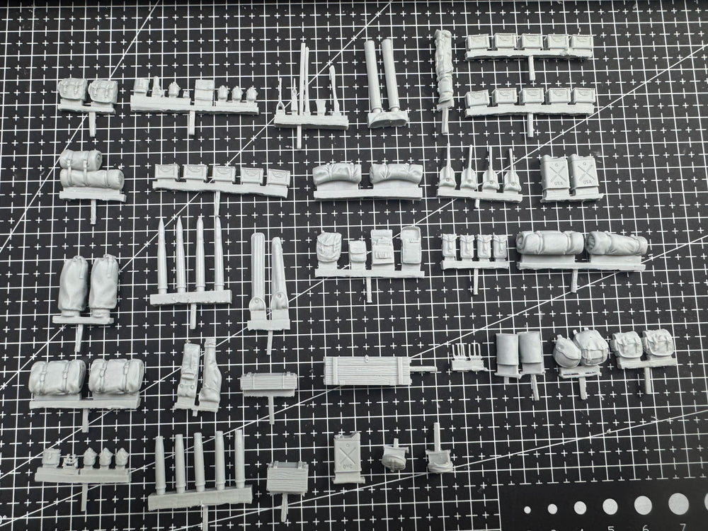 1/35 Military Vehicle Parts, Resin Model Vehicle Kit, Military Theme, Unassembled and Unpainted