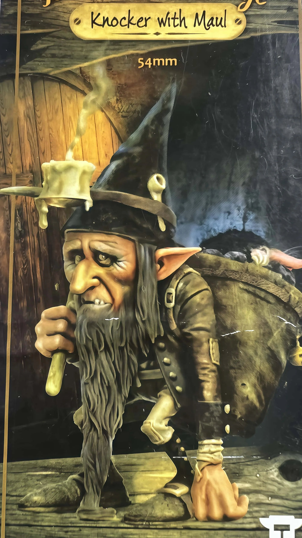 54mm Dwarf, Resin Model Figure Kit, Fantasy Theme, Unassembled and Unpainted