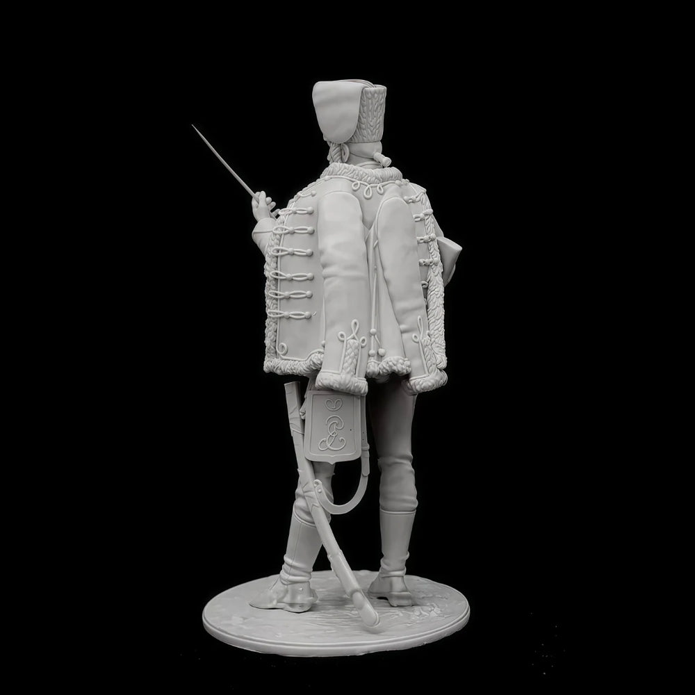 75mm Napoleonic Russian Cavalry Soldier, Resin Model Figure Kit, Unassembled and Unpainted