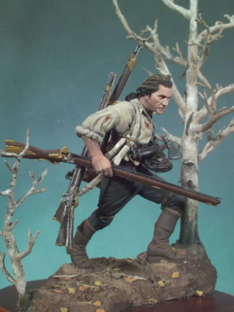 54mm El Voluntario Spanish Soldier, Resin Model Figure Kit, Military Theme, Unassembled and Unpainted