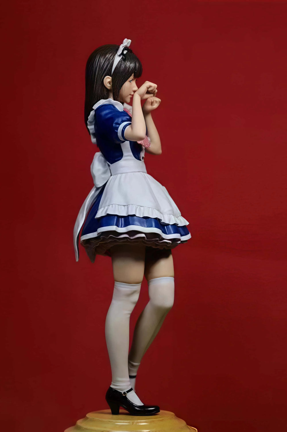 1/12 Maid Adjusting Headpiece, Resin Model Figure Kit, Anime Theme, Unassembled and Unpainted
