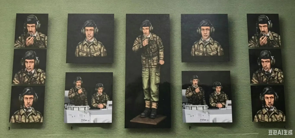 1/35 Modern Soldiers Digital Camouflage, 2 Figures, Resin Model Figure Kit, Unassembled and Unpainted