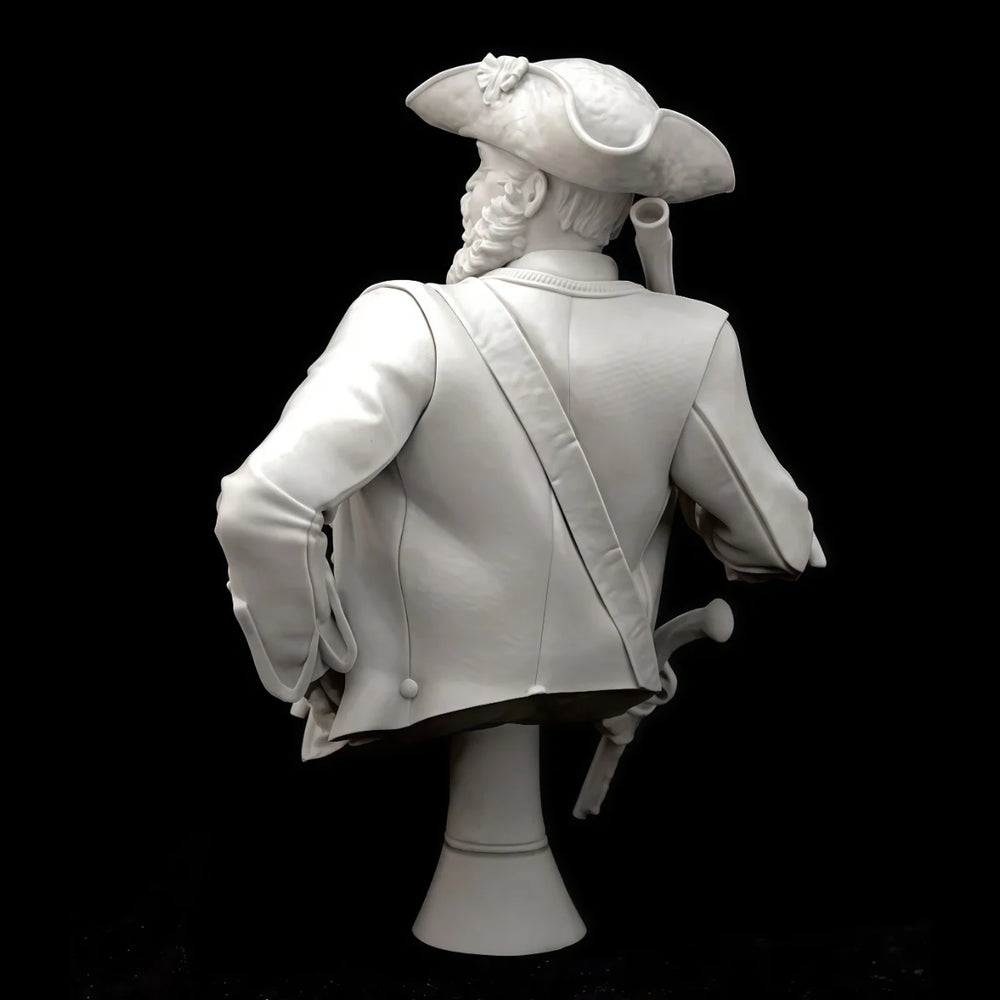 1/10 Napoleonic Pirate Captain, Resin Model Bust Kit, Unassembled and Unpainted