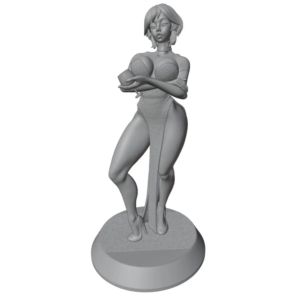 75mm Anime Pinup, Resin Model Figure Kit, Unassembled and Unpainted