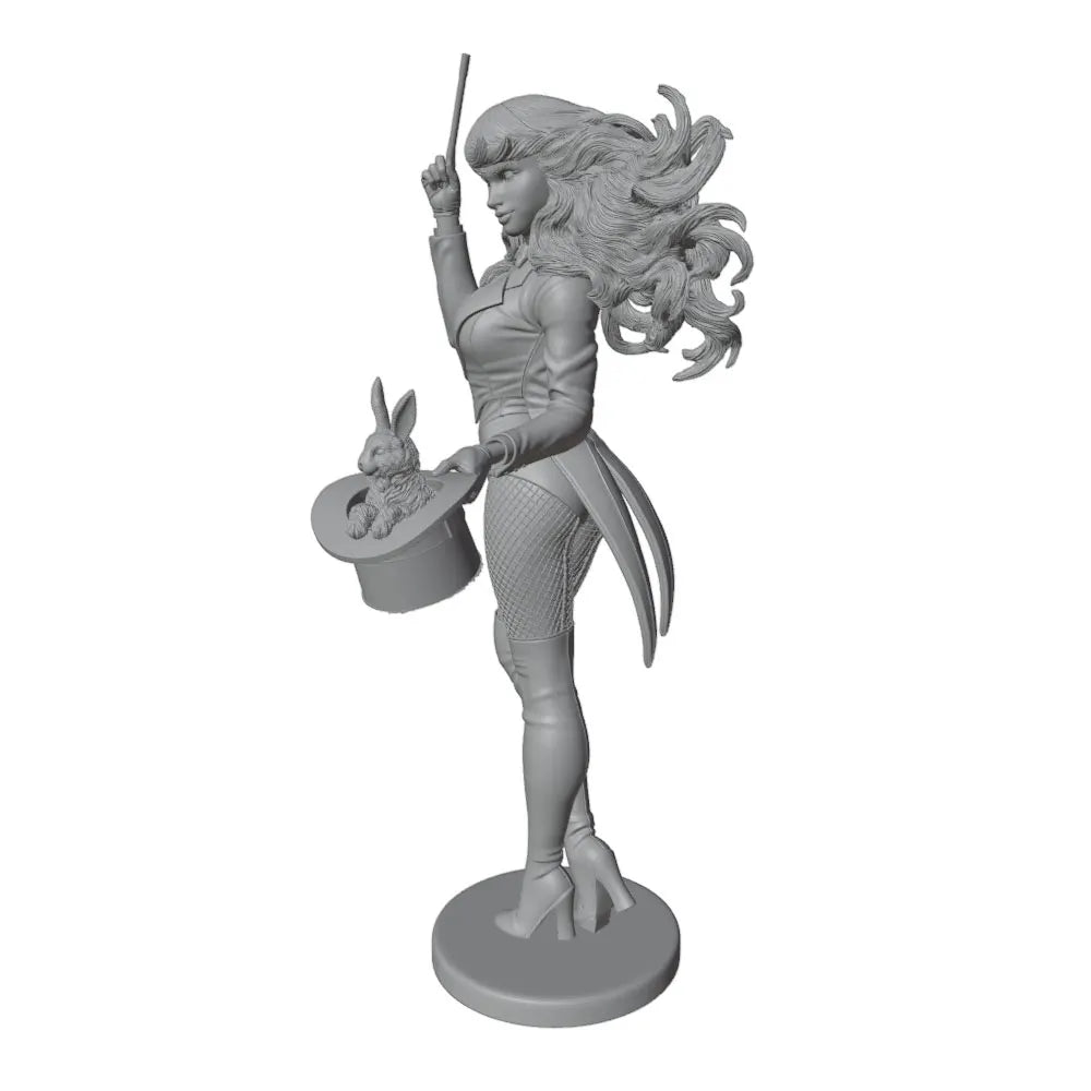1/24 Magician Girl Pinup, Resin Model Figure Kit, Unassembled and Unpainted