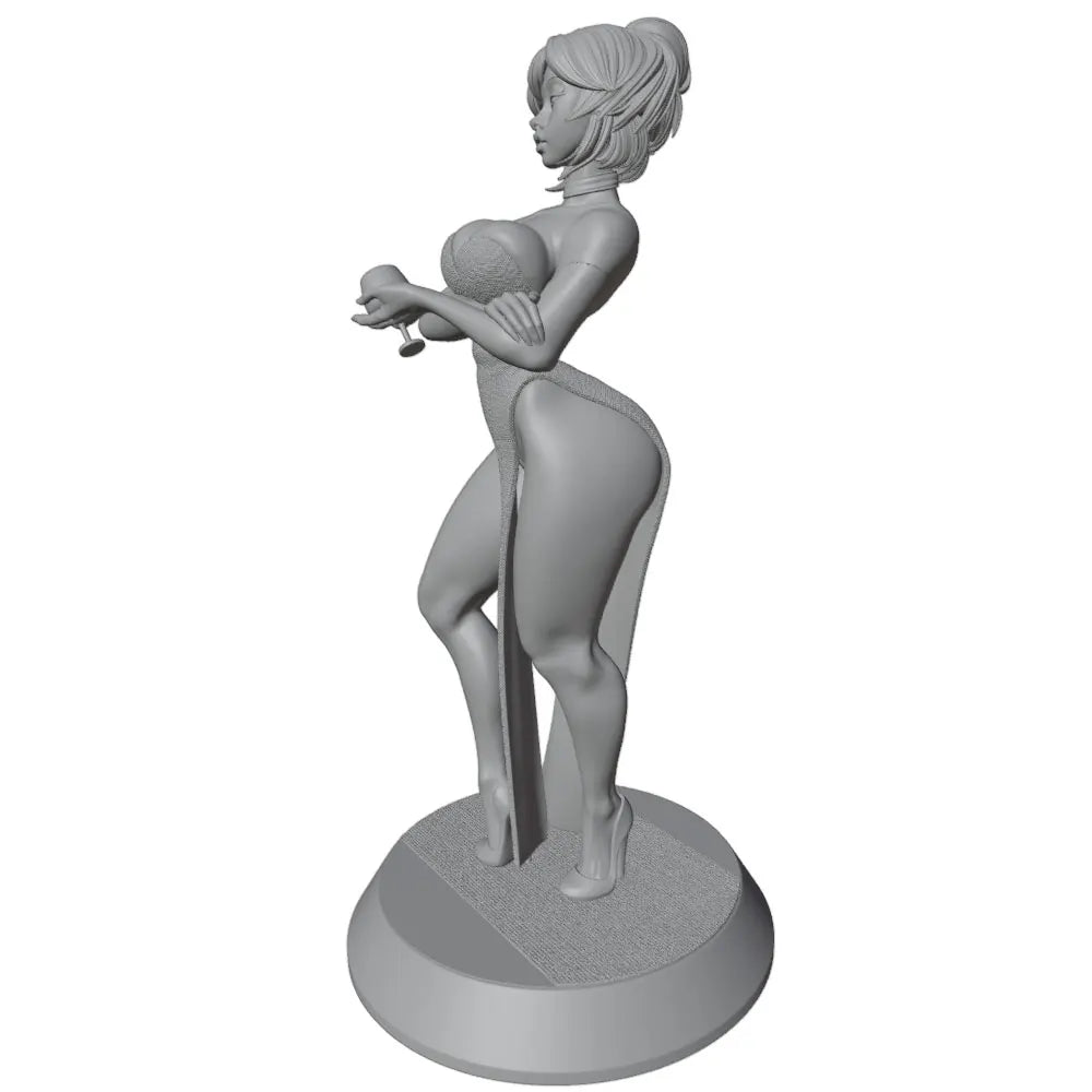 75mm Anime Pinup, Resin Model Figure Kit, Unassembled and Unpainted