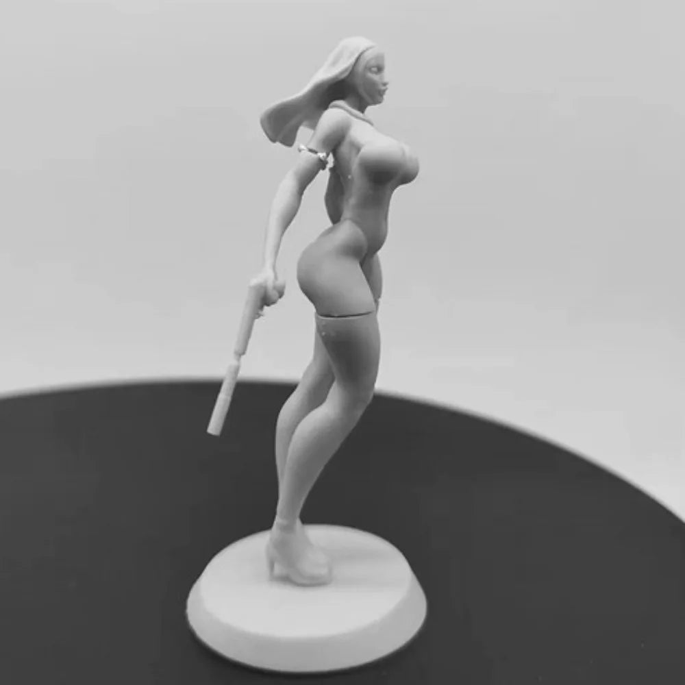 1/24 Dark Fantasy Nun Warrior, Resin Model Figure Kit, Fantasy Theme, Unassembled and Unpainted
