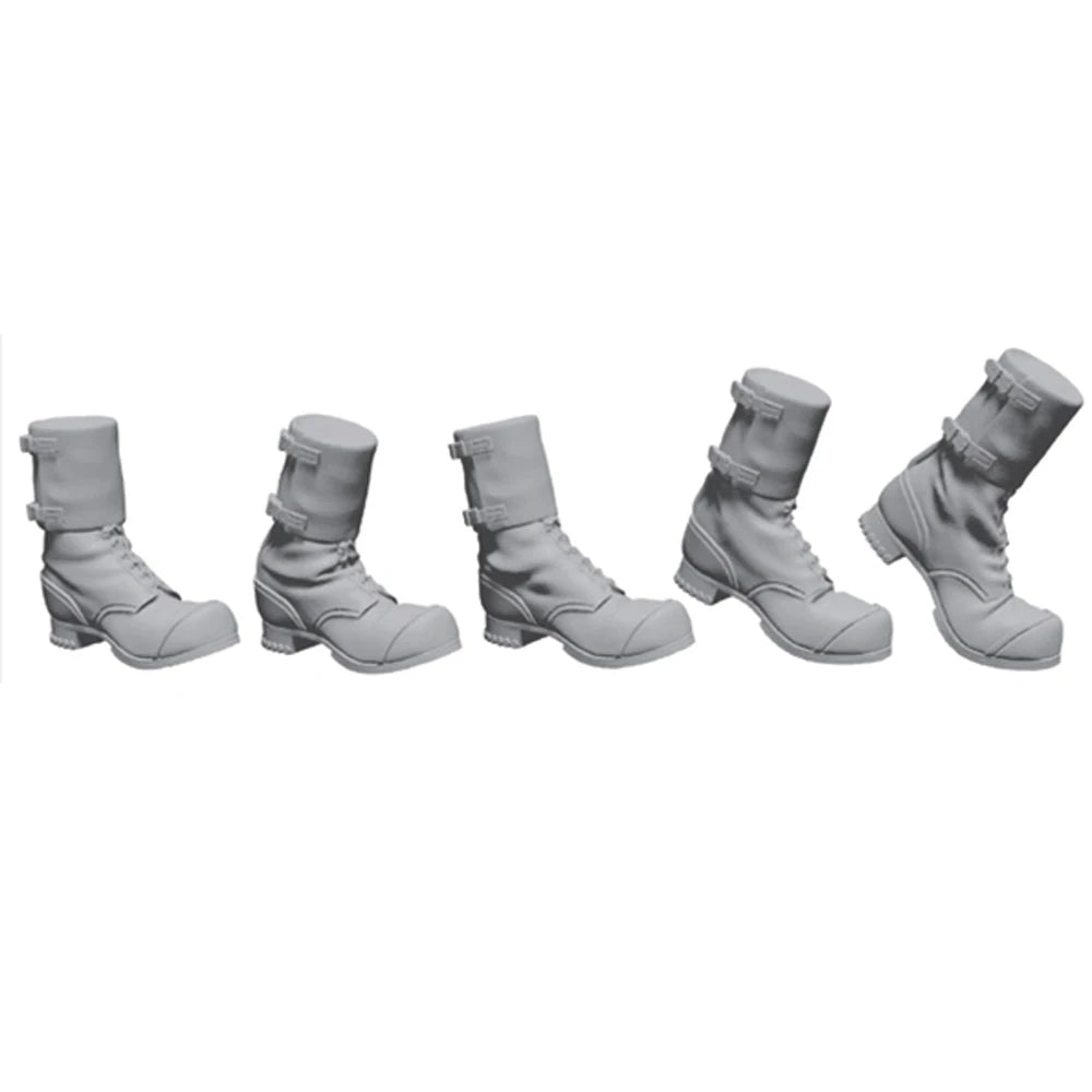 1/35 Modern Combat Boots with Ankle Wraps, Resin Model Accessory Kit, Unpainted