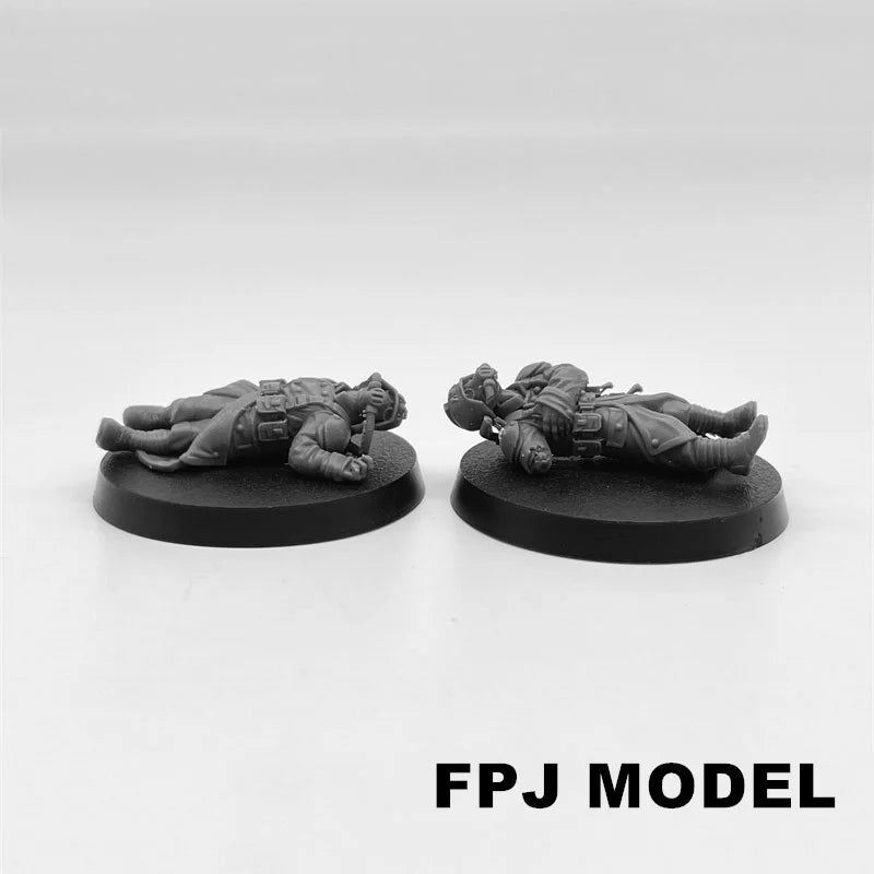 28mm Fallen Guard Medieval Fantasy, 50 Figures, Resin Model Figure Kit, Fantasy Theme, Unassembled and Unpainted