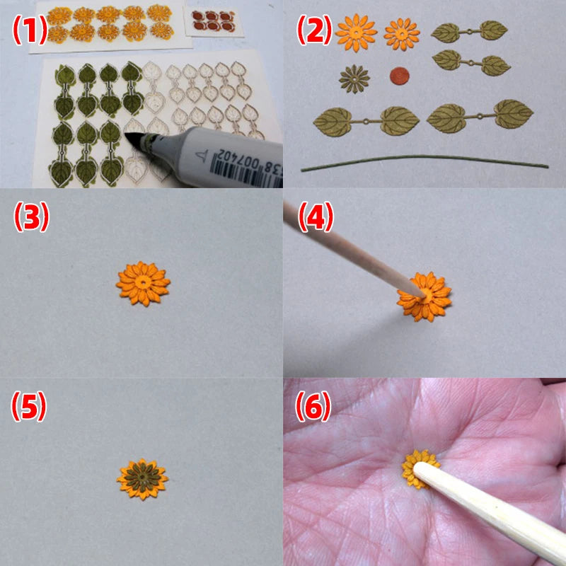 1/35 Sunflower & Flowering Plants, Resin Model Diorama Kit, Wildlife Theme, Unassembled and Unpainted