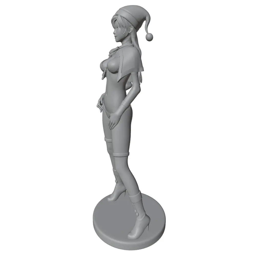 1/24 Christmas Bikini in Santa Hat, Resin Model Figure Kit, Anime Theme, Unassembled and Unpainted