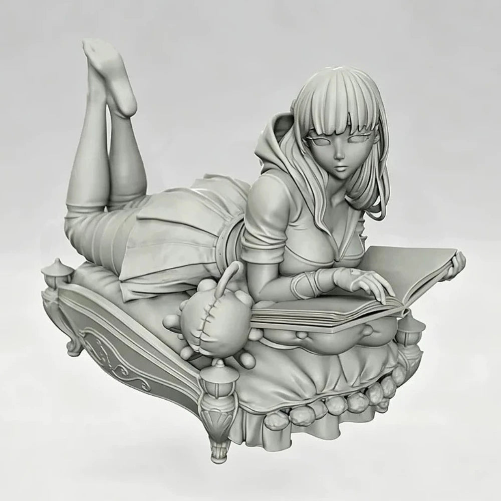 1/24 Young Woman on Bed, Resin Model Figure Kit, Historical Theme, Unassembled and Unpainted