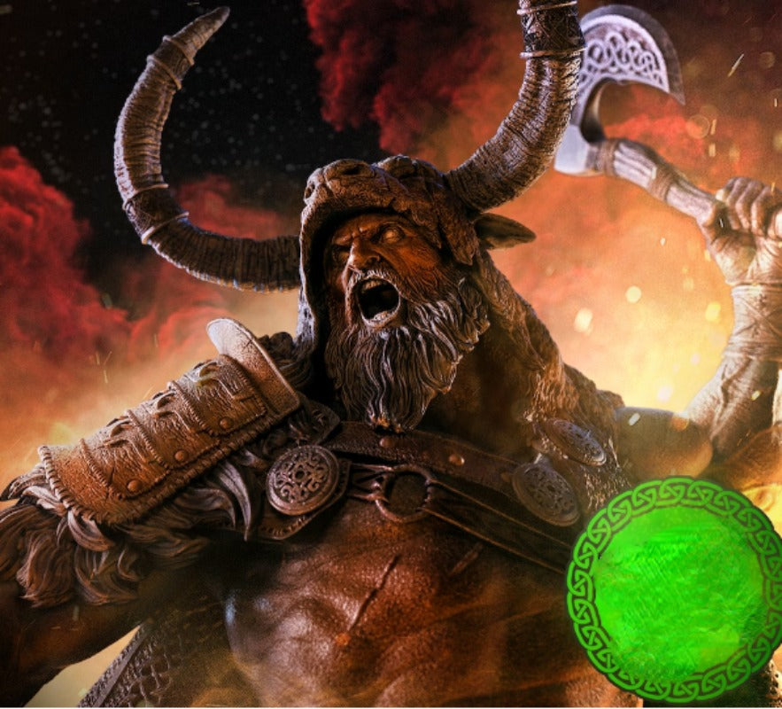 1/24 Medieval Viking God of War, Resin Model Figure Kit, Unassembled and Unpainted