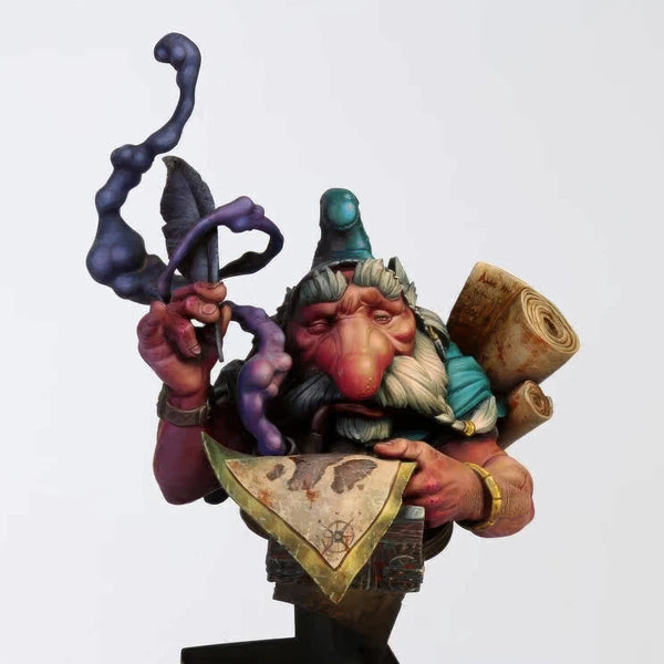 1/10 Treasure Hunter, Resin Model Bust Kit, Fantasy Theme, Unassembled and Unpainted