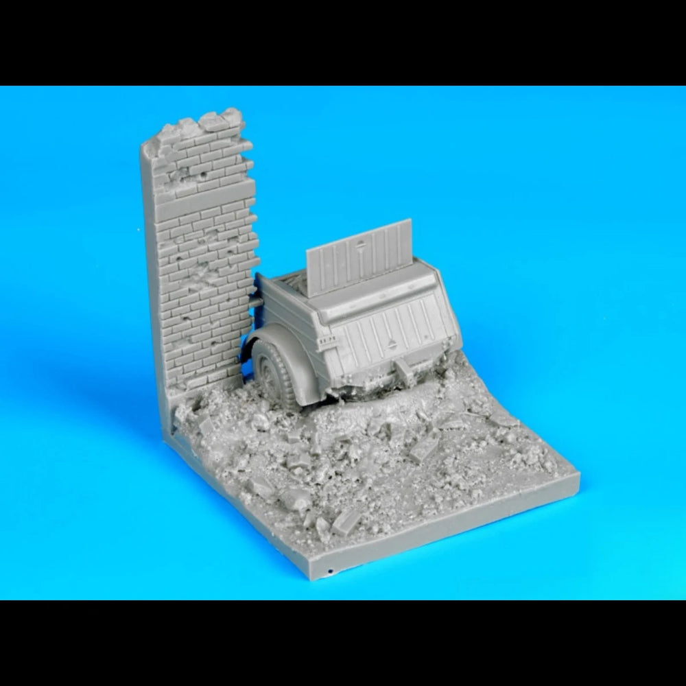 1/35 WWII Bunker Fortification, Resin Model Diorama Kit, Unassembled and Unpainted