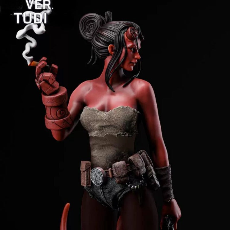 1/24 Female Hell Demon, Resin Model Figure Kit, Fantasy Theme, Unassembled and Unpainted