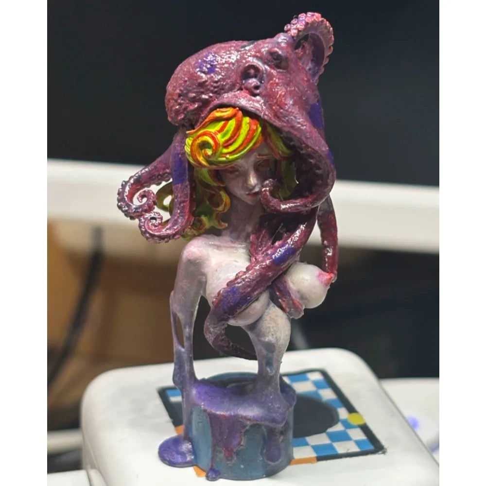 1/10 Octopus Girl, Resin Model Bust Kit, Fantasy Theme, Unassembled and Unpainted