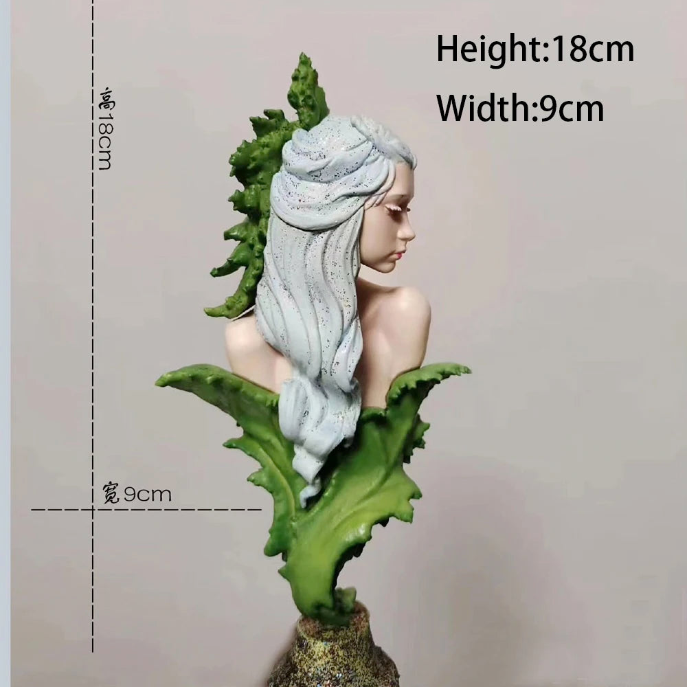 Pixie & Ivy Female Fantasy Busts, 3 Figures, Resin Model Bust Kit, Fantasy Theme, Unassembled and Unpainted
