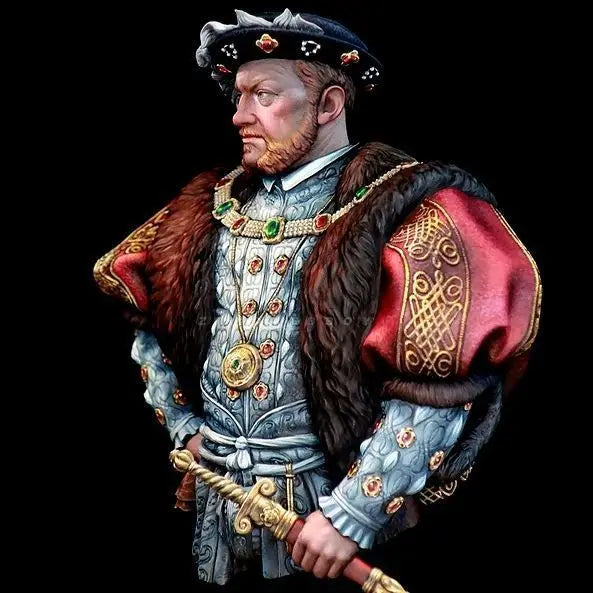 1/12 Renaissance British Noble, Resin Model Bust Kit, Military Theme, Unassembled and Unpainted