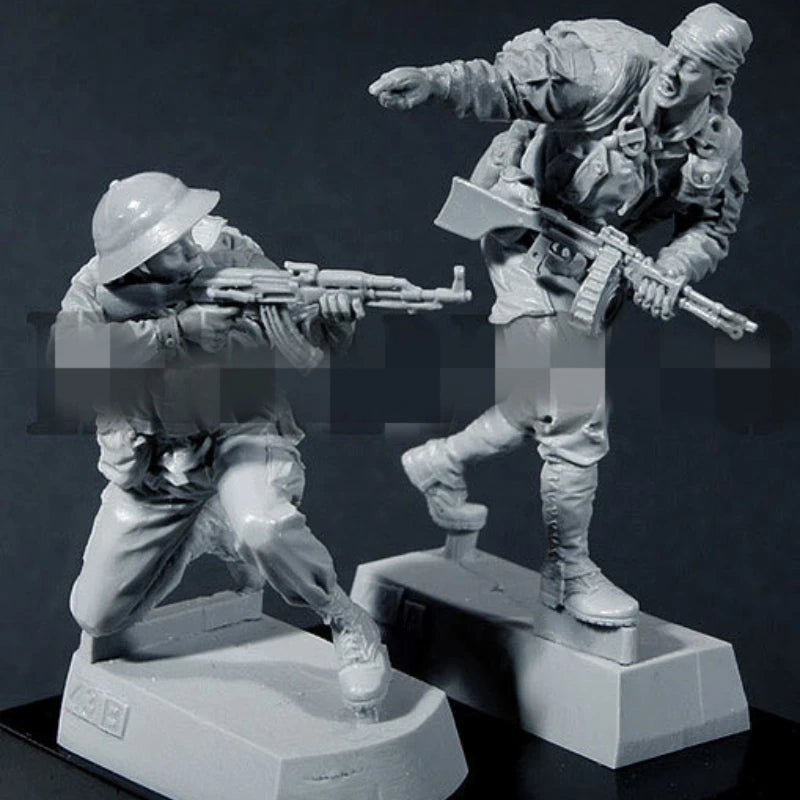 1/35 Vietnam War MACV-SOG Soldiers, 4 Figures, Resin Model Figure Kit, Unassembled and Unpainted