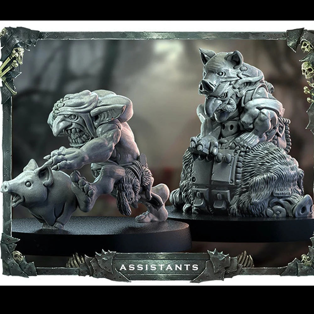 32mm Orc Warrior, Resin Model Figure Kit, Fantasy Theme, Unassembled and Unpainted