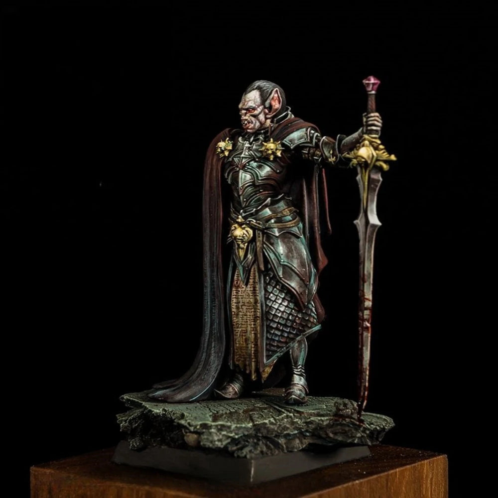 32mm Dark Fantasy Vampire Warrior, Resin Model Figure Kit, Fantasy Theme, Unassembled and Unpainted