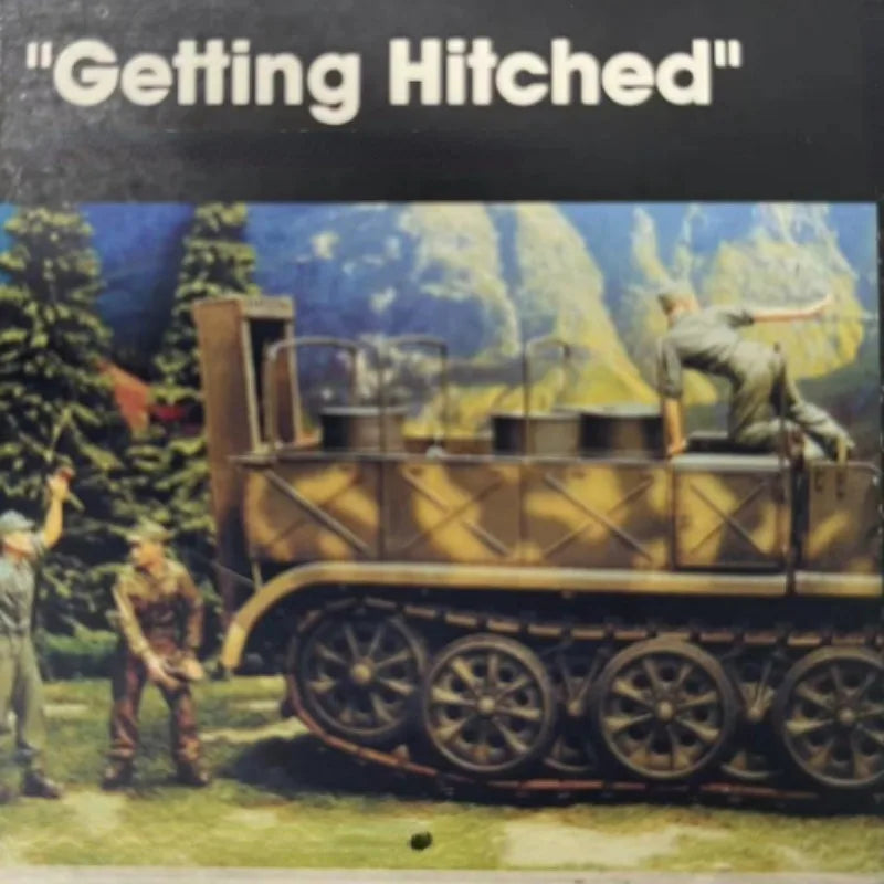 1/35 WWII Armored Soldier Team, 3 Figures, Resin Model Figure Kit, Unassembled and Unpainted