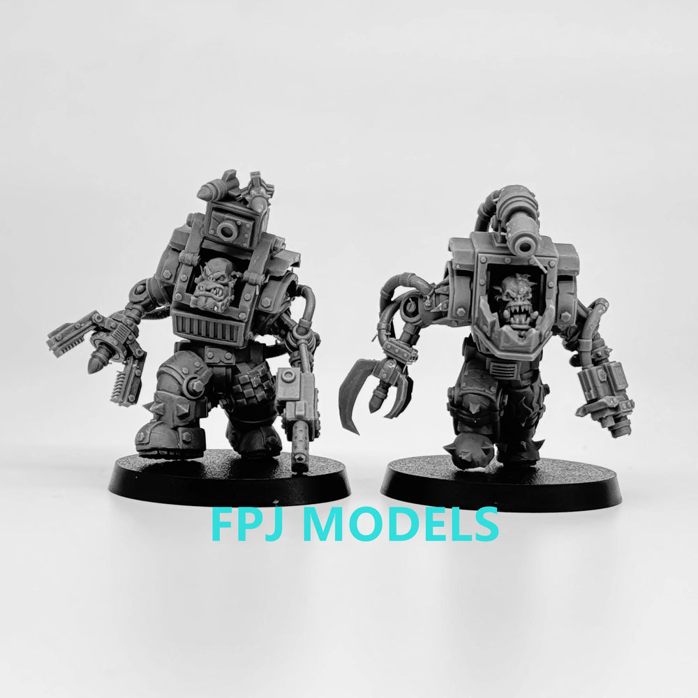 Grimdark Steelbrutes, 14 Figures, Resin Model Figure Kit, Sci-Fi Theme, Unassembled and Unpainted