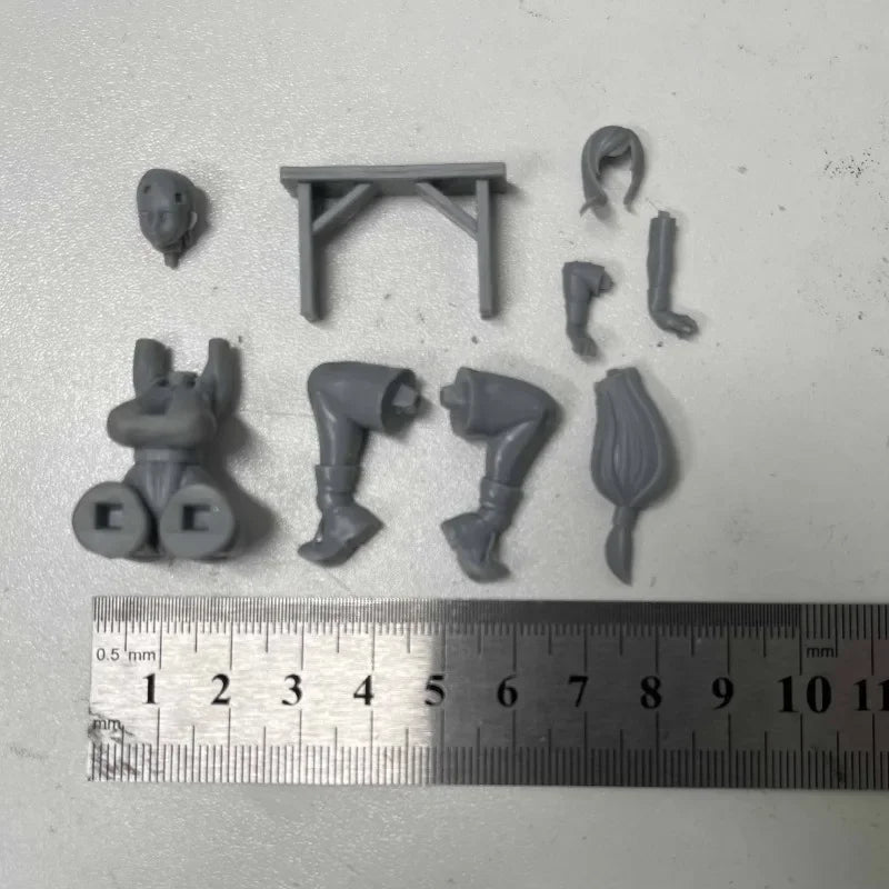 1/24 Female Stretching Pose, Resin Model Figure Kit, Anime Theme, Unassembled and Unpainted