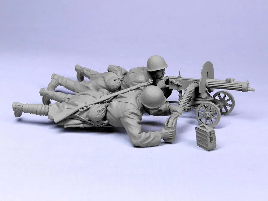 1/35 WWI Infantry Set, 6 Figures, Resin Model Figure Kit, Unassembled and Unpainted